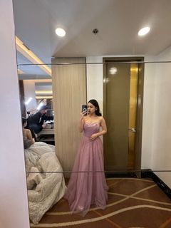 For rent Customed purple pink tulle dress by veetan