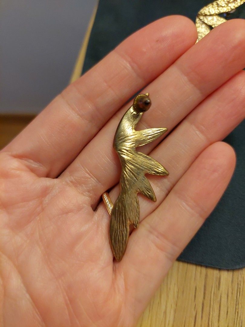 Gold wing earrings discount