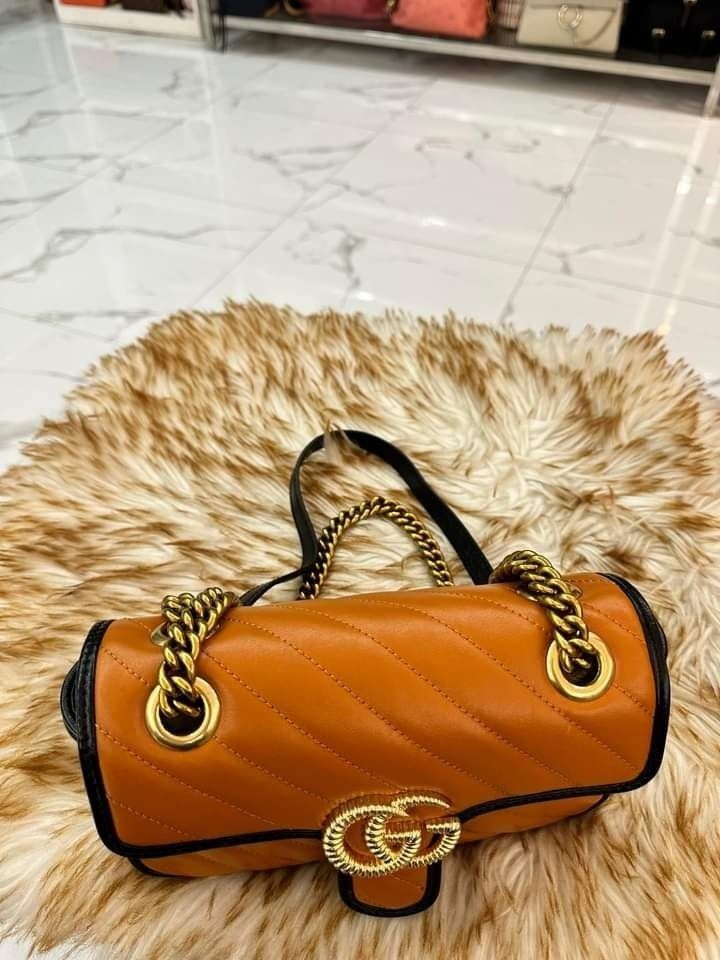 Gucci cognac bag discount