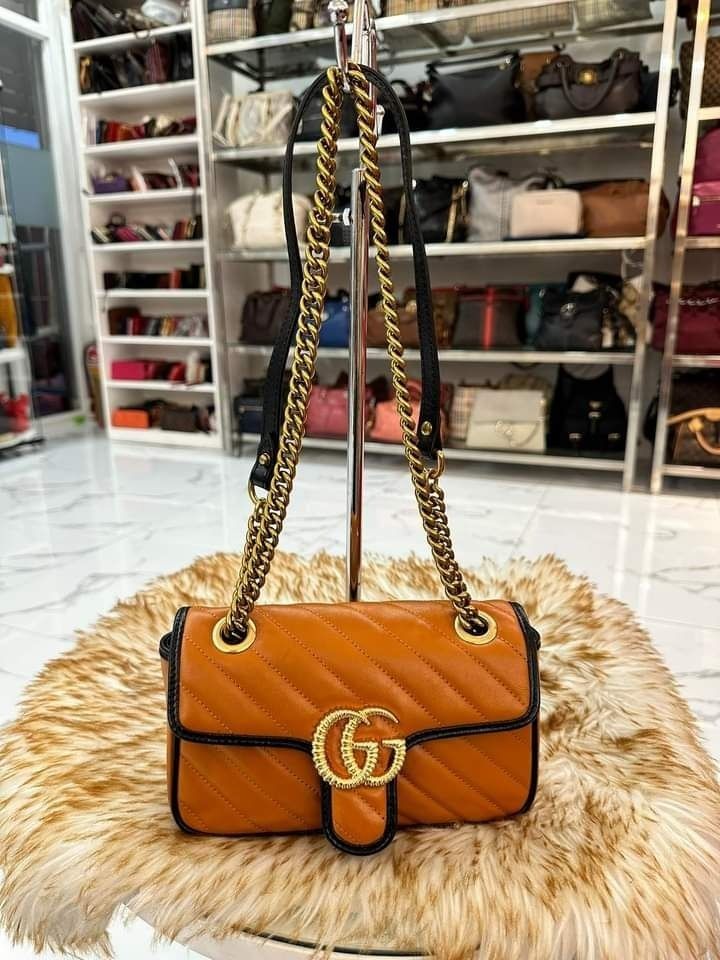 Gucci cognac bag hotsell