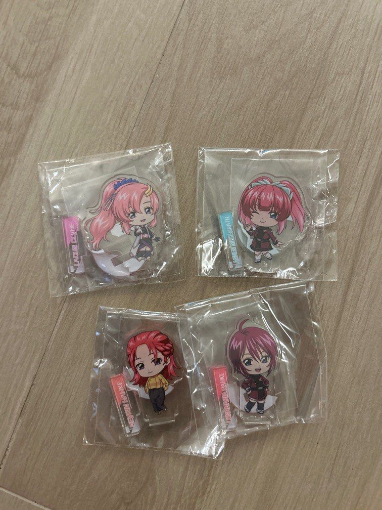 Gundam Seed Freedom Gacha Mini Acrylic Stand (Category: Other Merchandise) located in Singapore. Submitted by whitepaw (Listing ID 1285211706, Image 1). Description: $3 per stand! Lacus and Luna sold!.