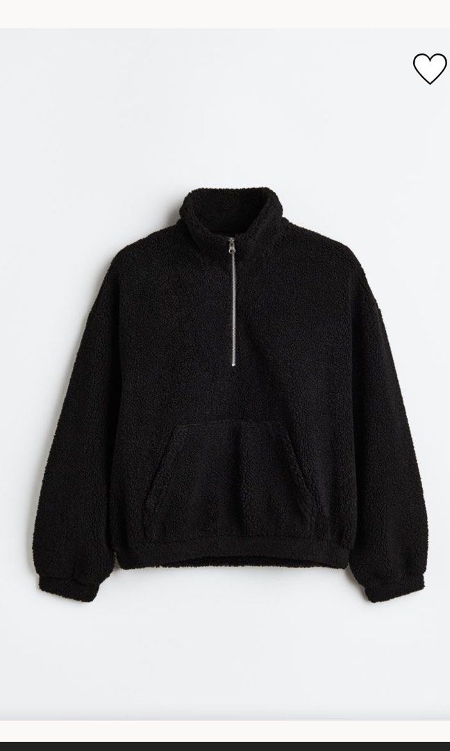 H&M Divided Winter Jacket (Category: Coats, Jackets and Outerwear) located in Mandaluyong City. Submitted by declutteringcorner (Listing ID 1282623969, Image 1). Description: H&M Divided Teddy jacket in black EUR XXS US XXS .