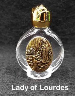Holy Water Bottle 7cm - Our Lady Of Lourdes