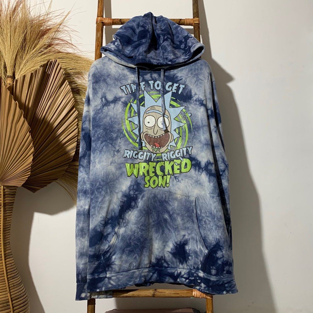 Hoodie tie dye RICK and MORTY Fesyen Pria Pakaian Baju Luaran di Carousell