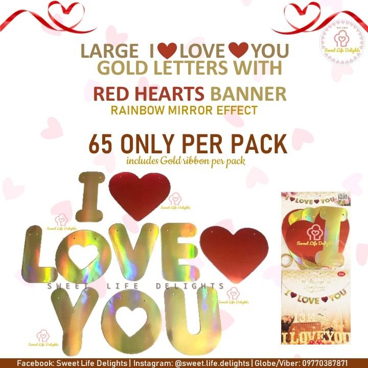 I Love You Banner (Category: Occasions & Party Supplies) located in Cainta. Submitted by sweet.life.delights (Listing ID 1244144739, Image 2). Description: ❤️ I Love You Banner ❤️ I Love You and Love Foil Balloons We love to be part of your delightful celebrations 🤗🎉 📩FOR ORDERS & INQUIRIES: Kindly message us 📍We are located in Brookside Hills Subdivision, Cainta, Rizal *Will send exact location once orders are confirmed 🛵Delivery: Grab fee 