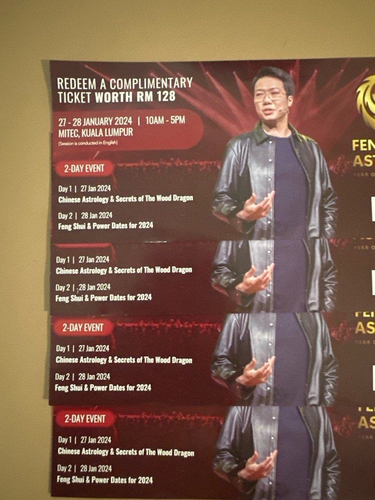 Joey Yap 2024 Fengshui and Astrology Event, Hobbies & Toys, Music