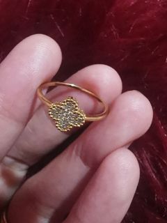 K18 Japan Gold ring w/diamond