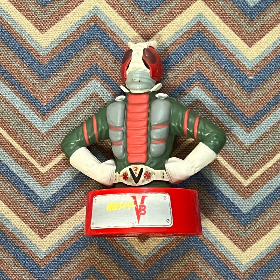KAMEN RIDER FIGURE (Category: Figurines & Statues) located in Manila. Submitted by tarbabe (Listing ID 1285214115, Image 1). Description: Kamen Rider 1 Mc Donald's toy. Around 4 inches tall. As-is condition. Well-used. For display only. .