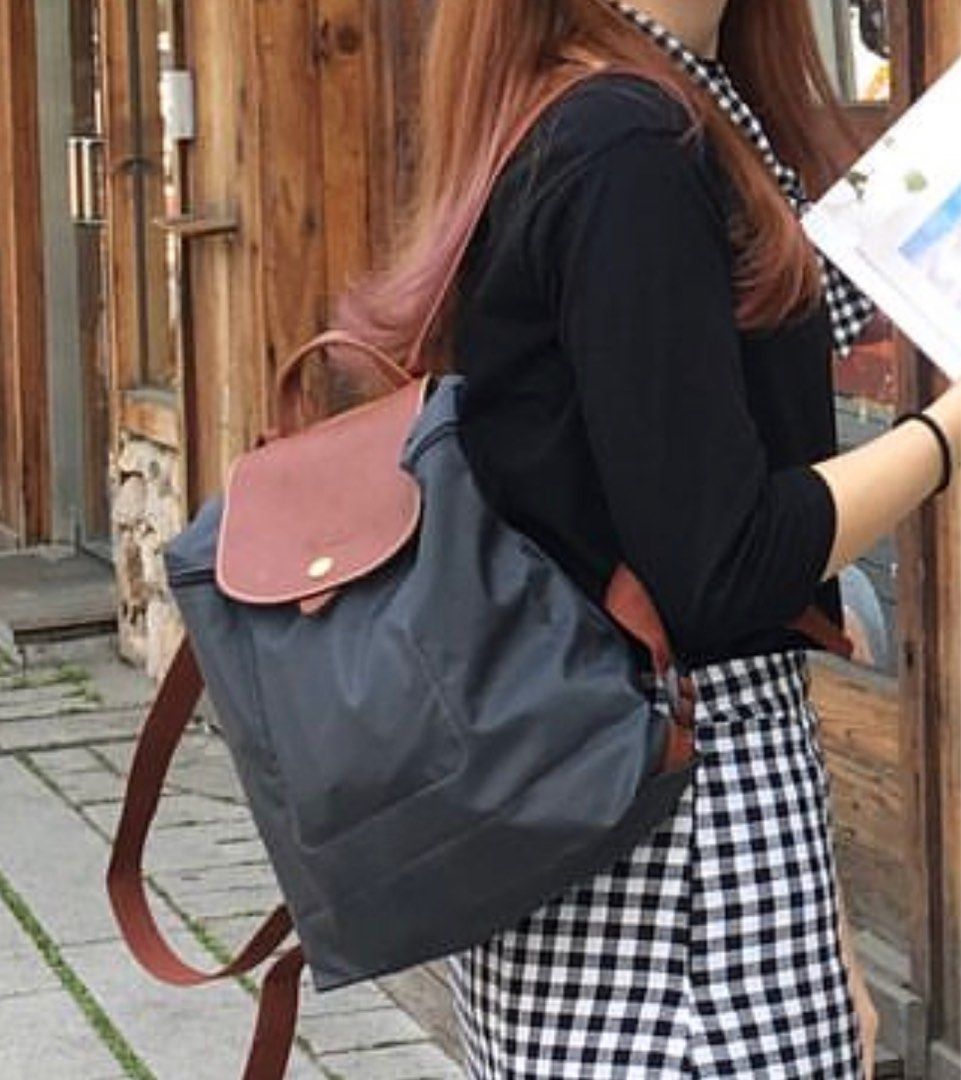 Longchamp le pliage backpack navy on sale