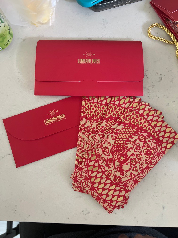Lombard Odier 2024 red packet, Hobbies & Toys, Stationery & Craft