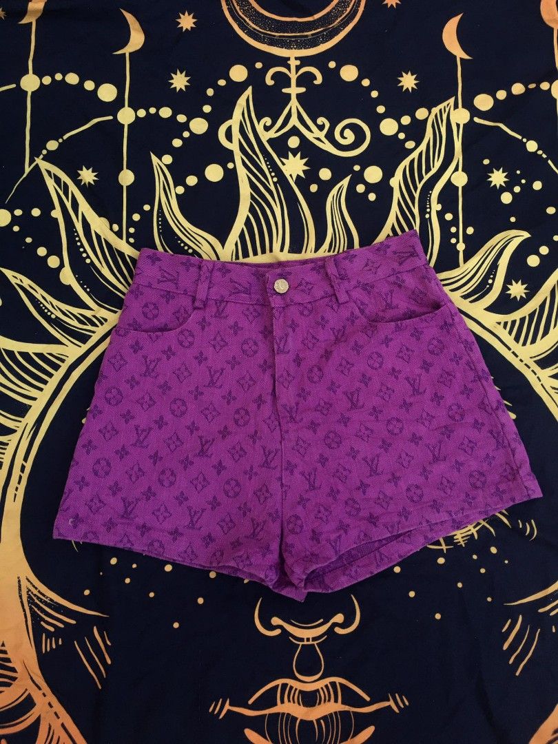 LOUIS VUITTON x SUPREME MONOGRAM SHORTS Women s Fashion Bottoms Shorts on Carousell