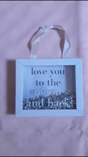 "Love You To The Moon And Back" Photo Frame with Sequins