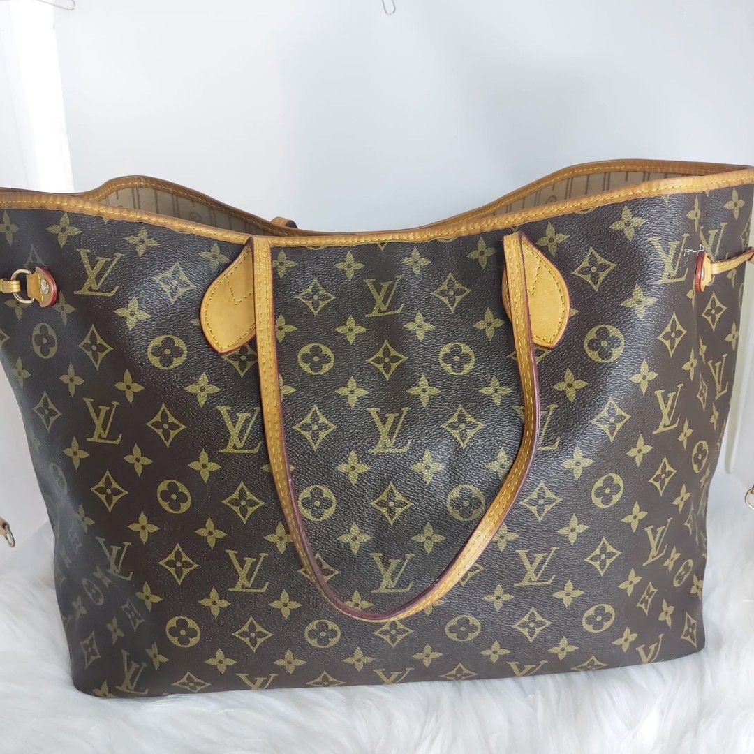LV LOUIS VUITTON harga NETT neverfull MM Tote bag