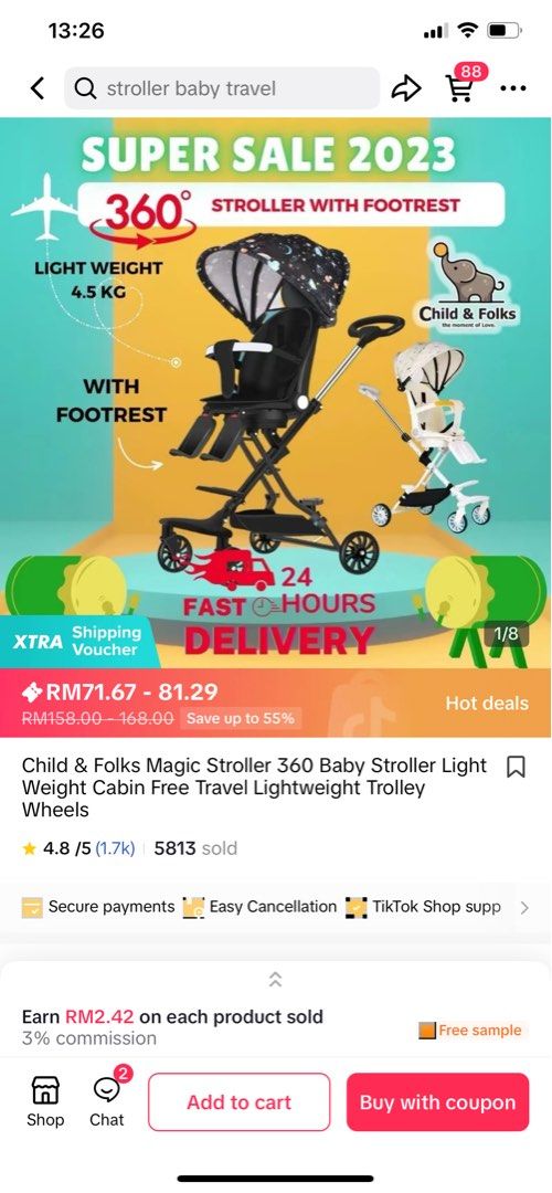 Magic strollers coupon sales