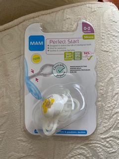 MAM Perfect Star Silicone Pacifier 0-2 Months 2 units (pink and