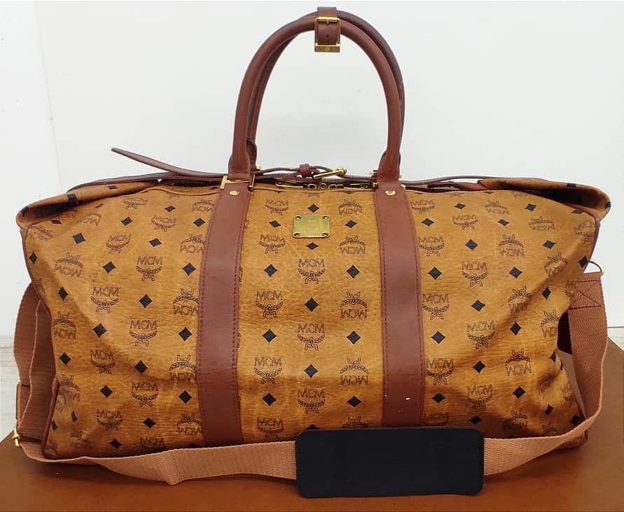Mcm visetos new arrivals duffle bag