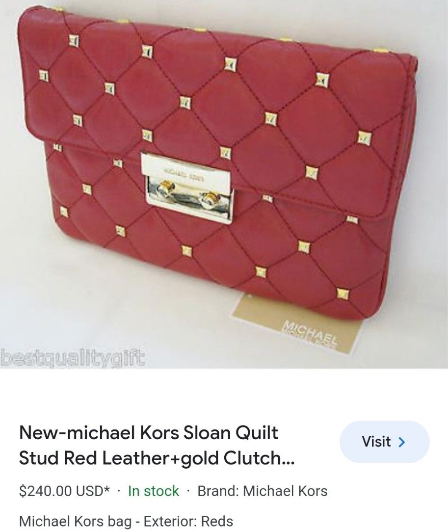 Mk sloan on sale quilted clutch