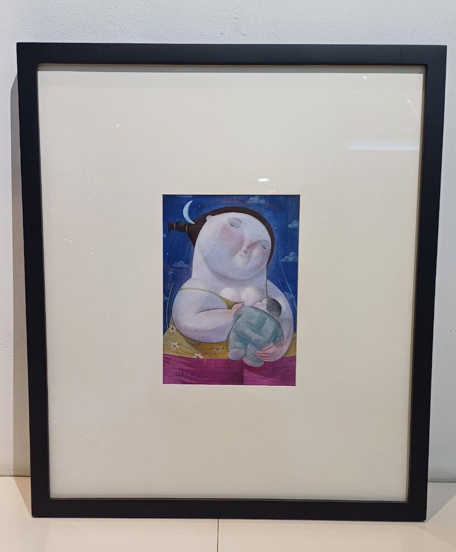 Mother and child Obemio artwork (Category: Art & Prints) located in Manila. Submitted by megaworld_art (Listing ID 1285225765, Image 1). Description: with certificate of authenticity free delivery metro manila. cash on delivery metro manila..