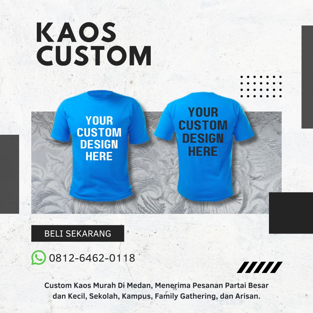 Murah WA 0812 6462 0118 Baju Kaos Lengan Panjang Online Di Medan Spesialis Custom Baju