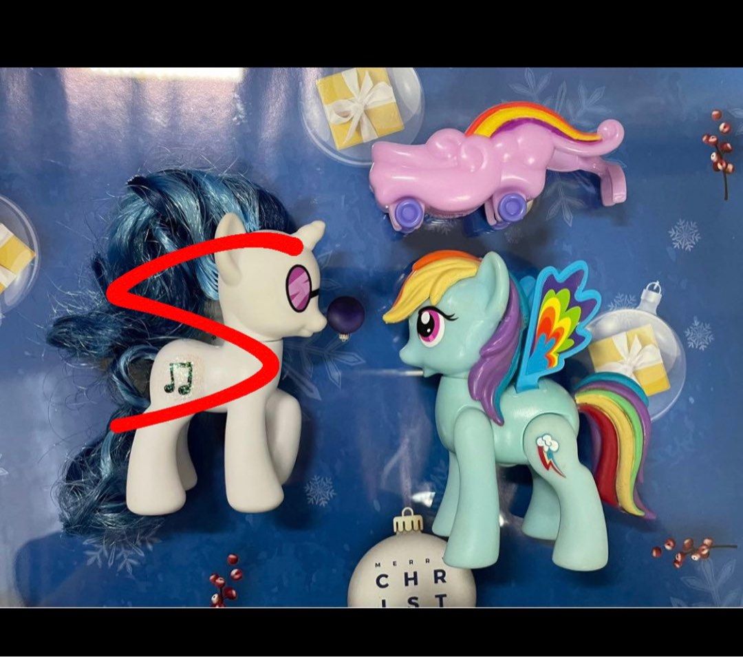 My Little Pony Medium Ponies Brushables glitter water and movable