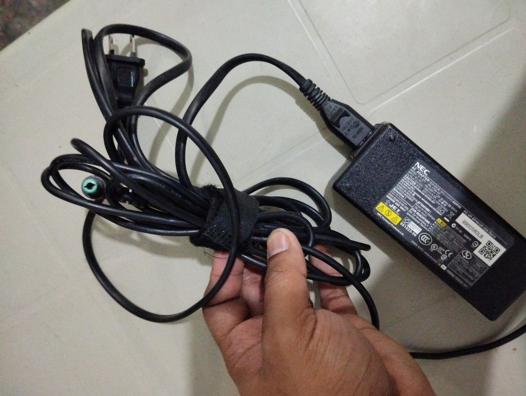 Nec 75W Power Adaptor for Laptop (Untested (Category: Cables & Adaptors) located in Malabon City. Submitted by jayveetotz (Listing ID 1285118269, Image 1). Description: Nec 75W Power Adaptor for Laptop As is Untested unit For laptop or any gadget that fit. Good Condition Cosmetic: 9/10.