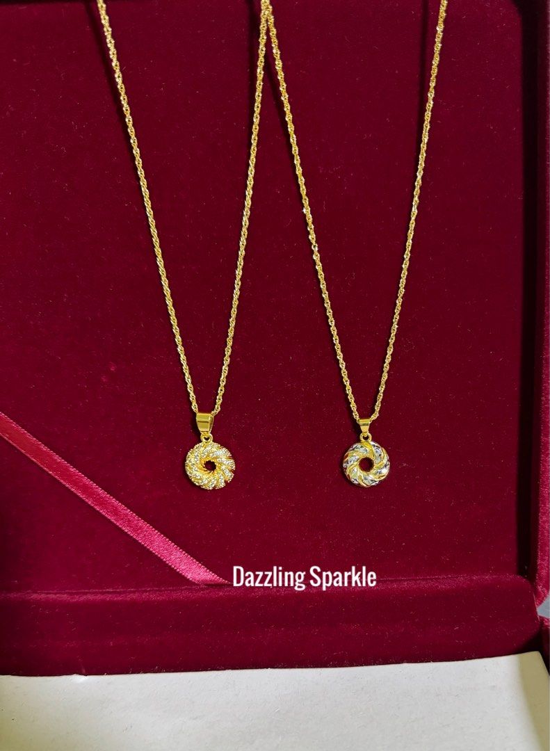 Necklace Set Latest design 100 Bangkok premium 999.9 916 Gold