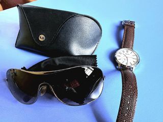 (NEGOTIABLE) ORIGINAL RAYBAN AND FOSSIL WATCH