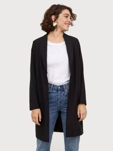 H&m longline sales blazer