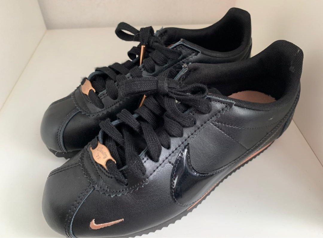 Nike classic cortez on sale premium black rose gold
