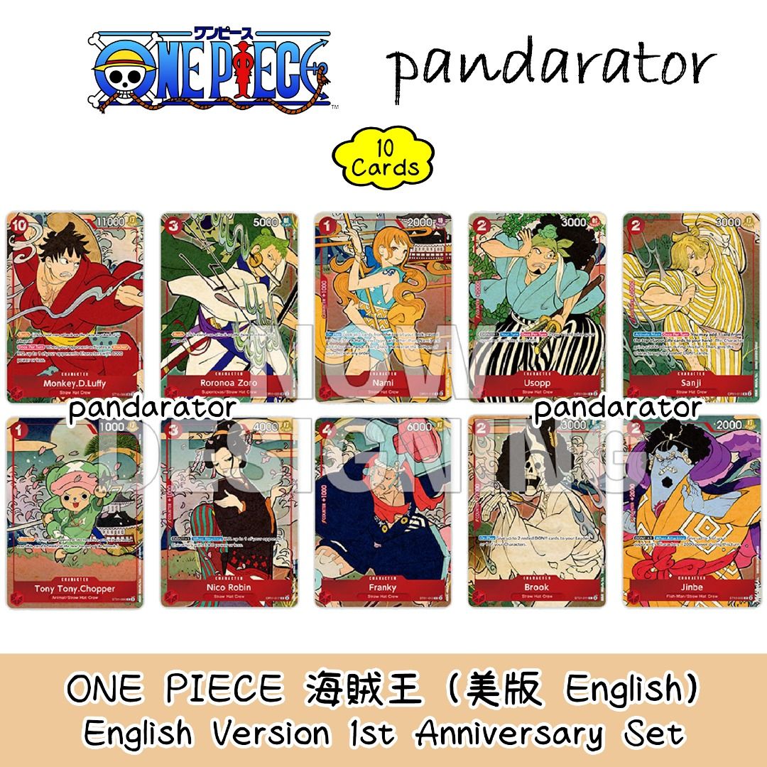 🇺🇸ONE PIECE 海賊王English Version 1st Anniversary Set