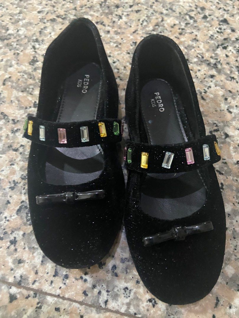 Pedro black sandals 28 size for girls