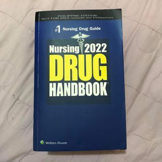 Philippines 2022 Edition Nursing Drug Handbook