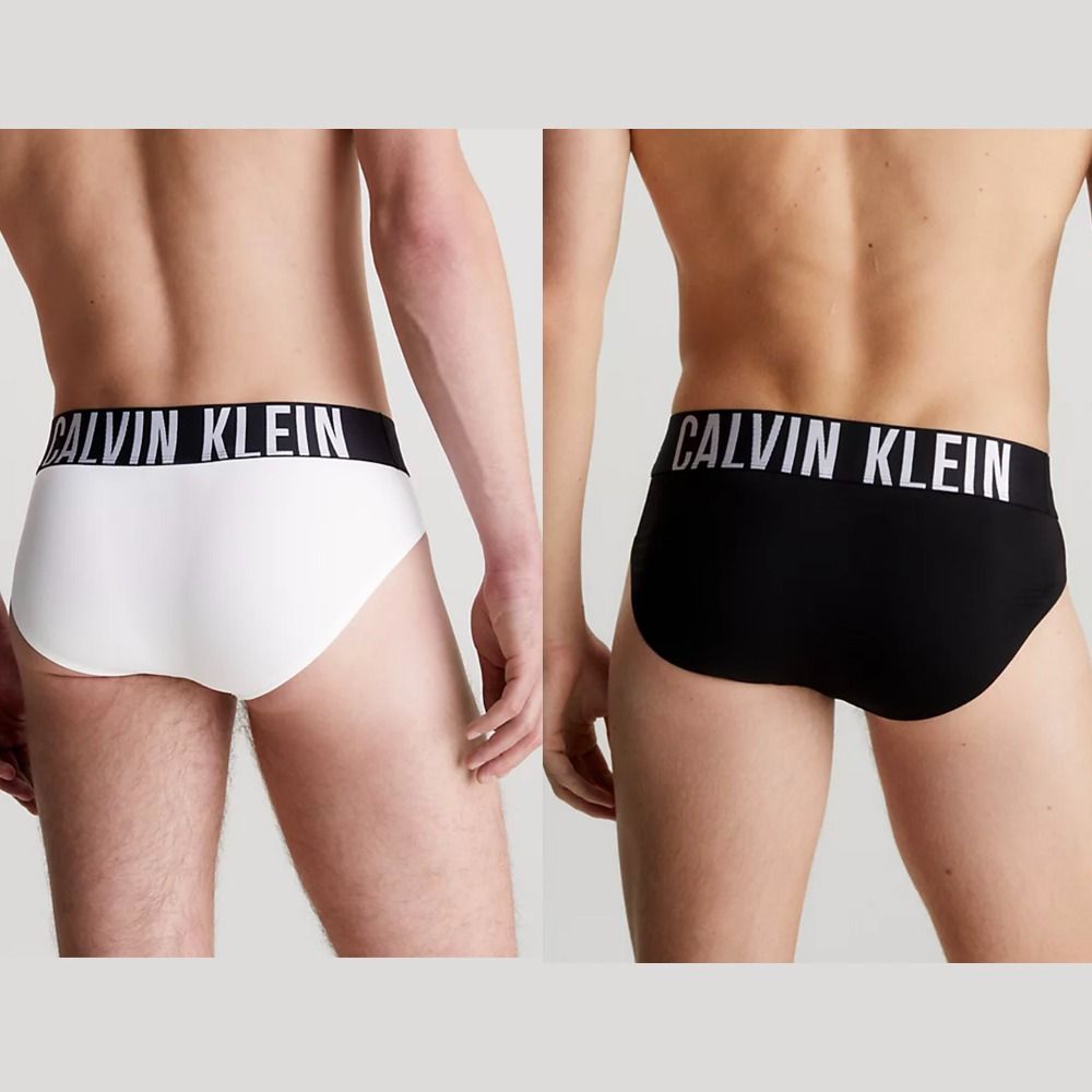 Calvin Klein Intense Power Men Microfiber Stretch Hip Brief 3 Pack, Black,  Small