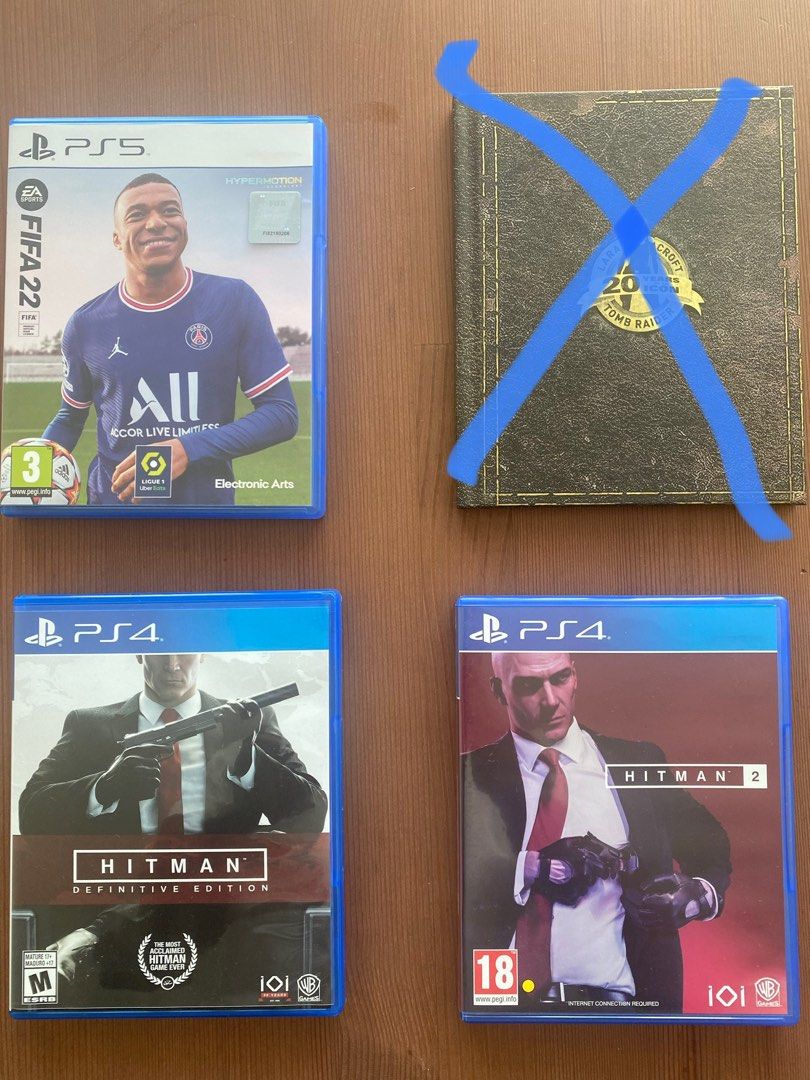 PS5 PS4 deal FIFA 22, Hitman 1 and Hitman 2, Video Gaming, Video Games,  PlayStation on Carousell