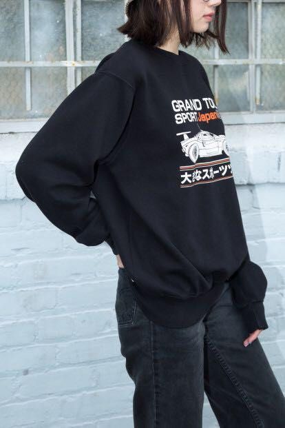 RARE Brandy Melville Grand Tour Japan Sweatshirt Oversized Sweater Outerwear Vintage Sweatshirt Graphic Racing Pullover