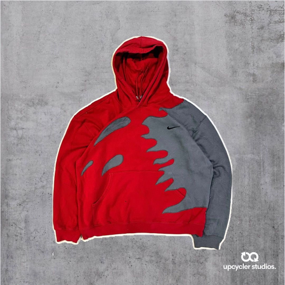Red hotsell grey hoodie