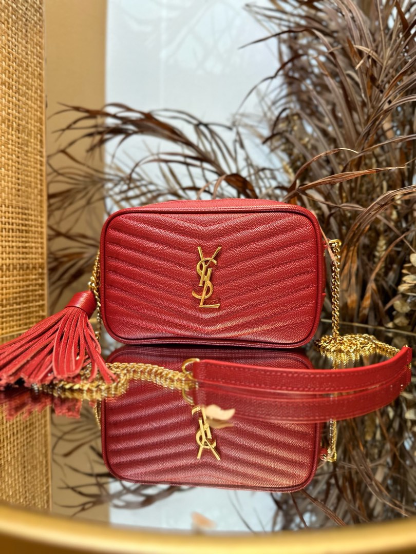 Lou mini leather top crossbody bag