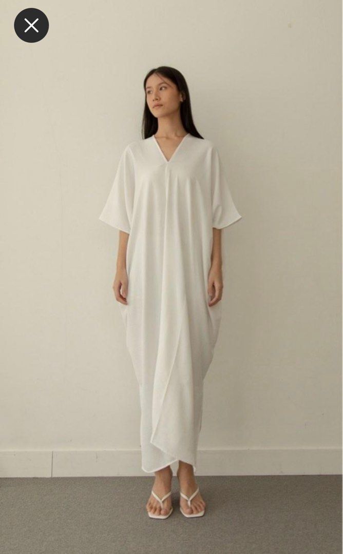 Shop at Velvet Kaftan White Dress Women s Fashion Dresses Sets