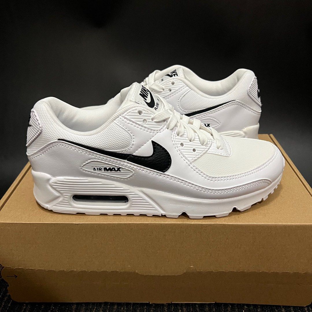 Air max 90 womens store white with black tick