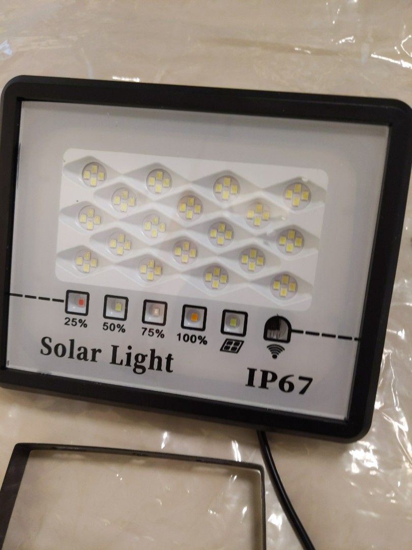 Solar power light - with remote control, auto timer, charge in sunlight ...