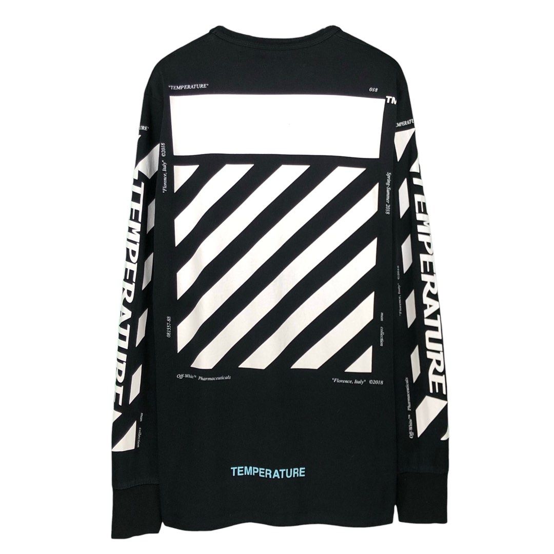 SS18 OFF WHITE VIRGIL ABLOH Temperature Diagonal Spell Out Long
