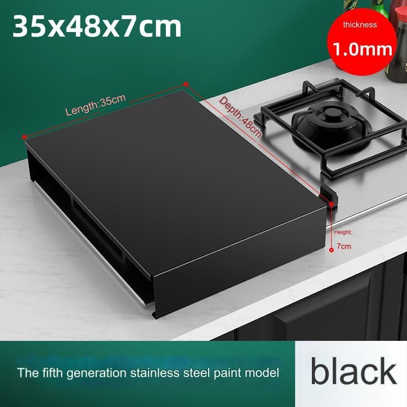 Stainless Steel Kitchen Stove Top Cover Gas Stove Protective Cover Bracket For Rice Cooker