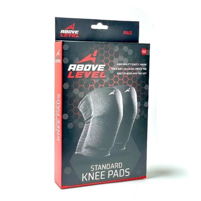 Standard Knee Pads Pair (Category: Other Sports Equipment and Supplies) located in Manila. Submitted by ariesmediamusicsports (Listing ID 1285241609, Image 2). Description: Above Level Standard Knee Pads Pair Presenting Above Level's Standard Knee Pads – the epitome of comfort and protection. Sold in pairs and available in small, medium, and large sizes, these knee pads are designed with care. Crafted from high-quality elastic fabric, they ensure