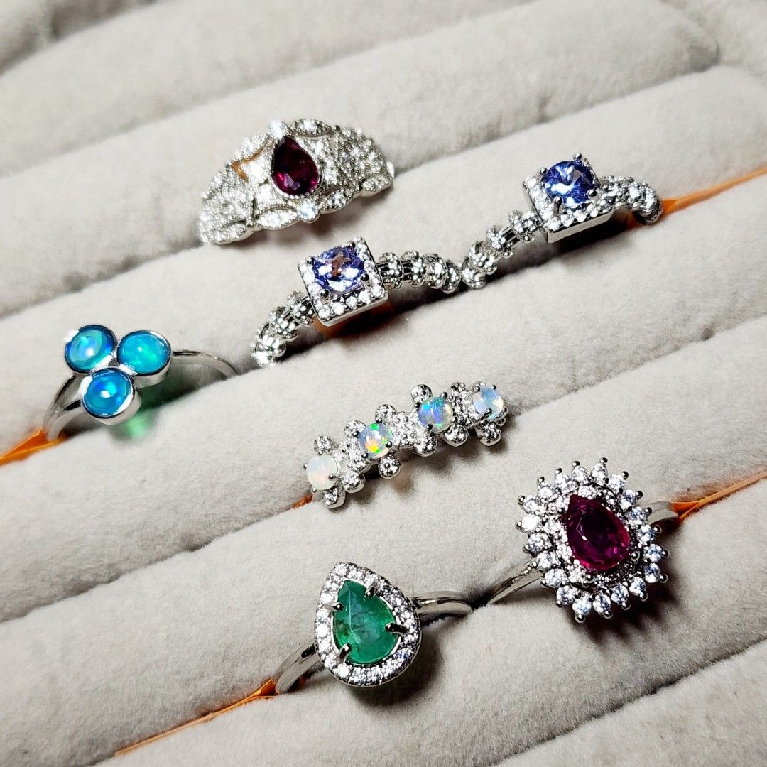 Stone by A Garnet Opal Tanzanite Emerald Ruby Crystal