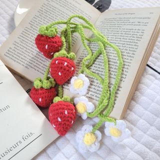 Strawberry Crochet for bag charm