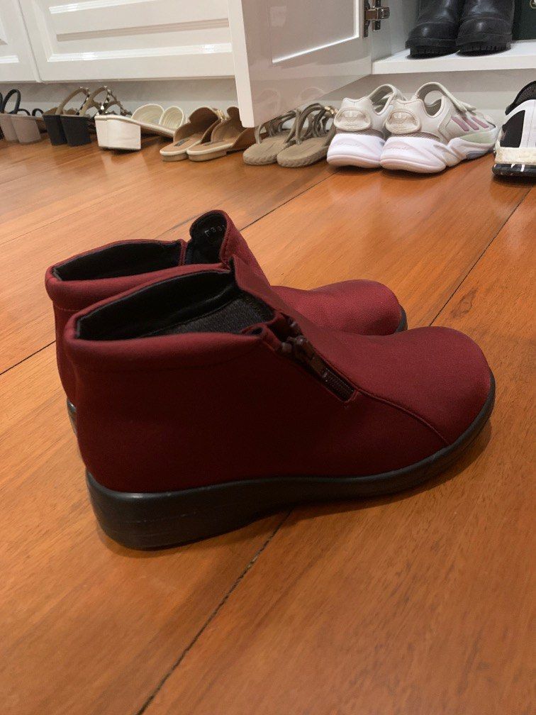 Top Dry Maroon Boots Red Boots Shoes