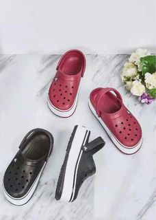 Unisex Crocs Sandals  get 2 for 250 ( black and maroon )