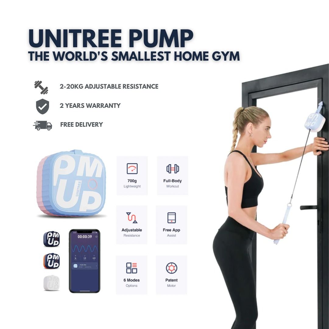 Unitree PUMP The Smallest Smart Home Gym, MotorPowered AllInOne