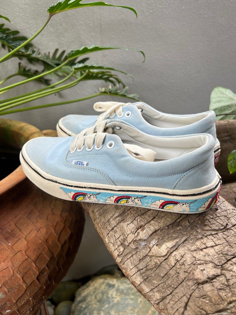 Vans era light blue hot sale