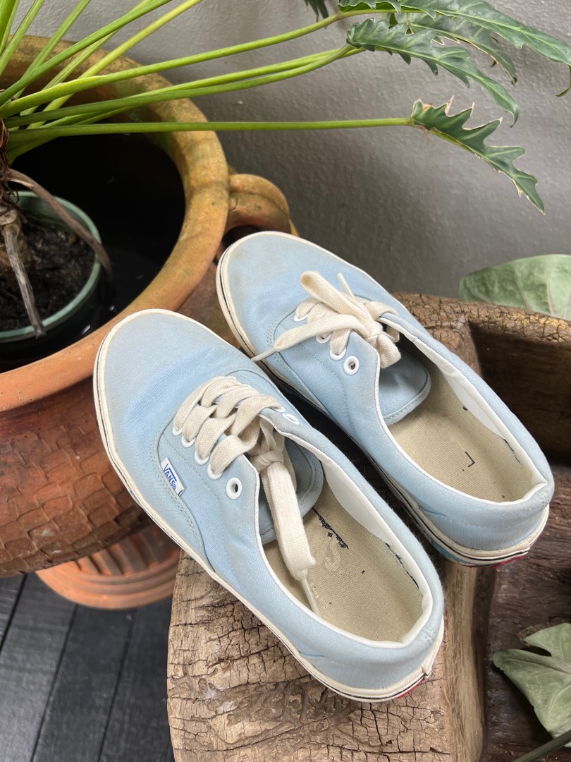 Blue and light blue vans hot sale